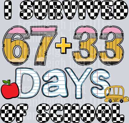 I survived 67+33 days of school