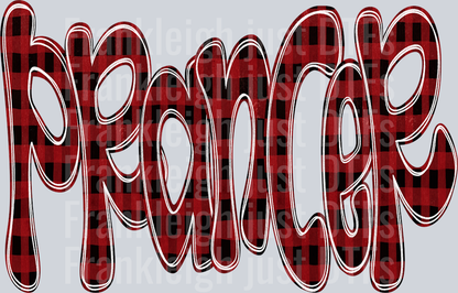 Prancer Funky Doodle Buffalo Check