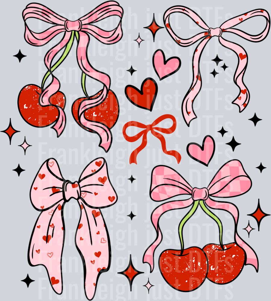 Cherry bow collage
