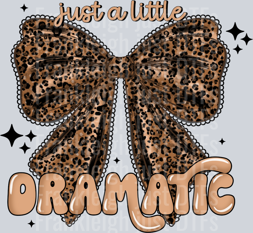 Dramatic leopard bow
