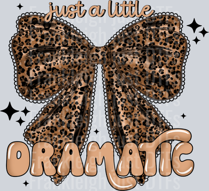 Dramatic leopard bow