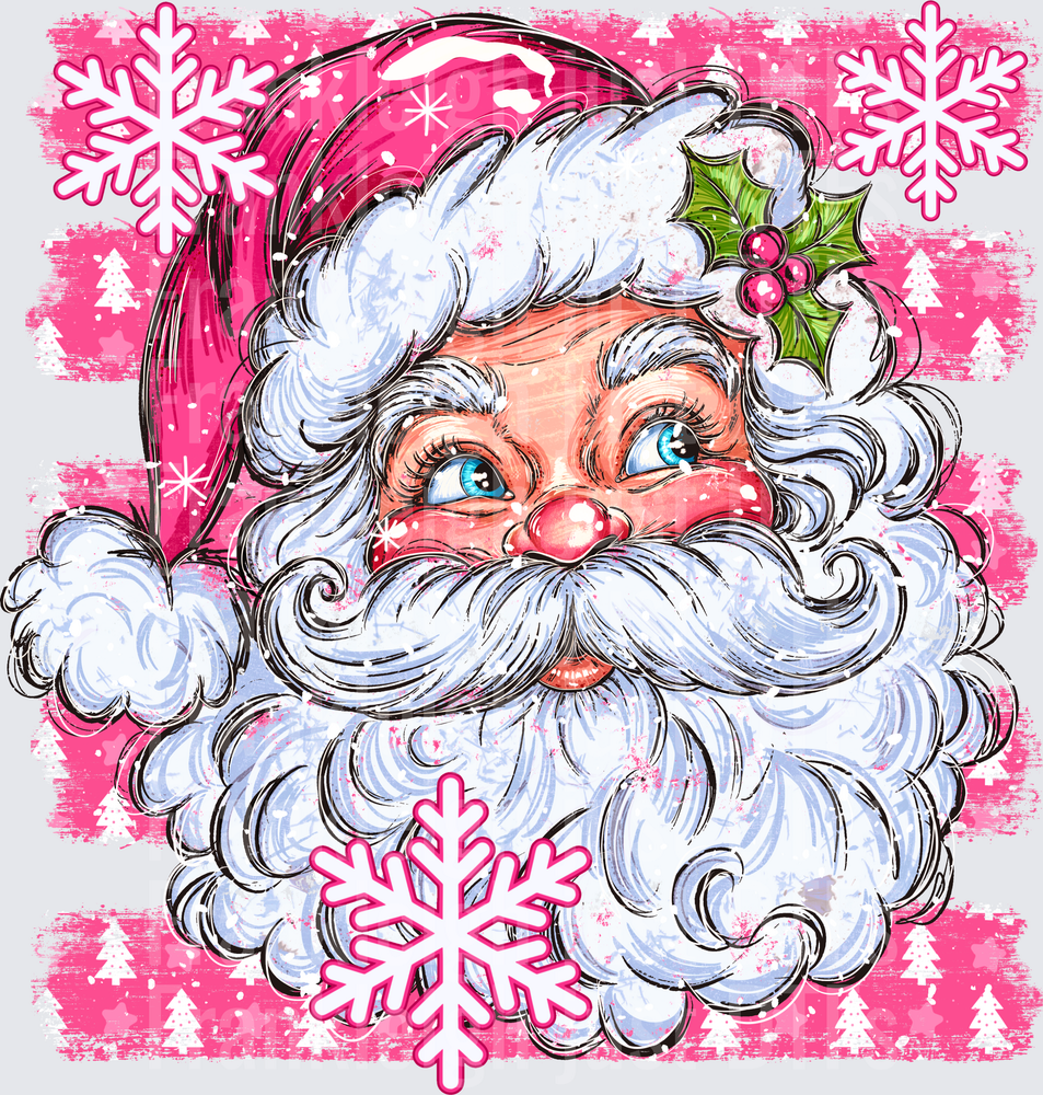 Santa Pink Stripes