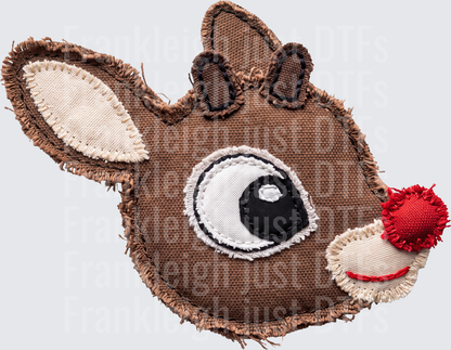rudolph red nose stitched