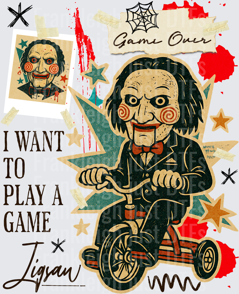 Jigsaw vintage collage