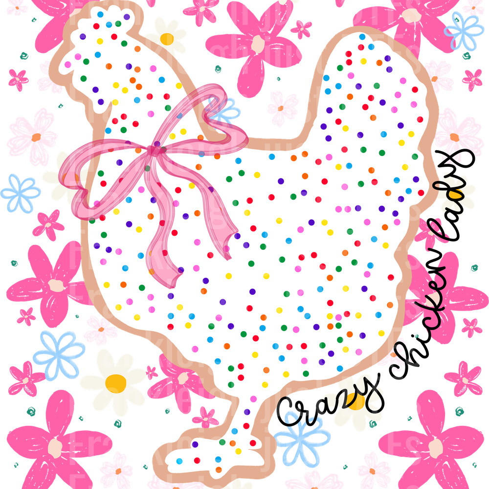 Crazy Chicken Lady Animal Cracker