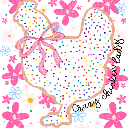 Crazy Chicken Lady Animal Cracker