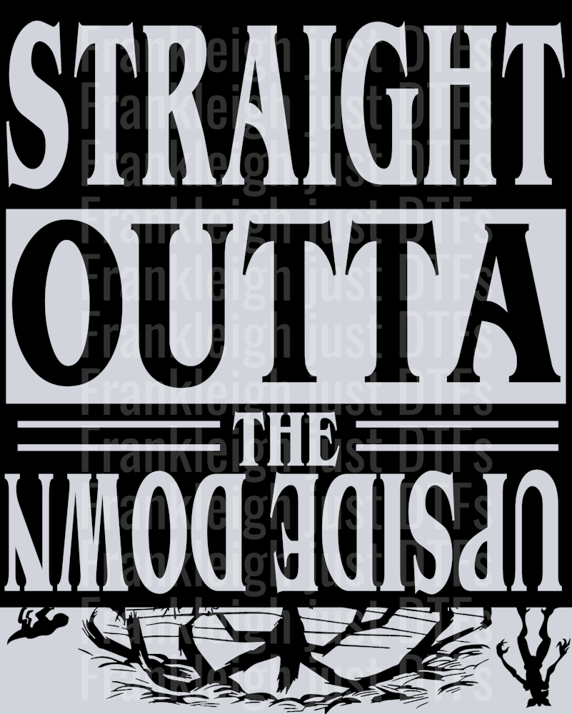 straight outta the upside down - black