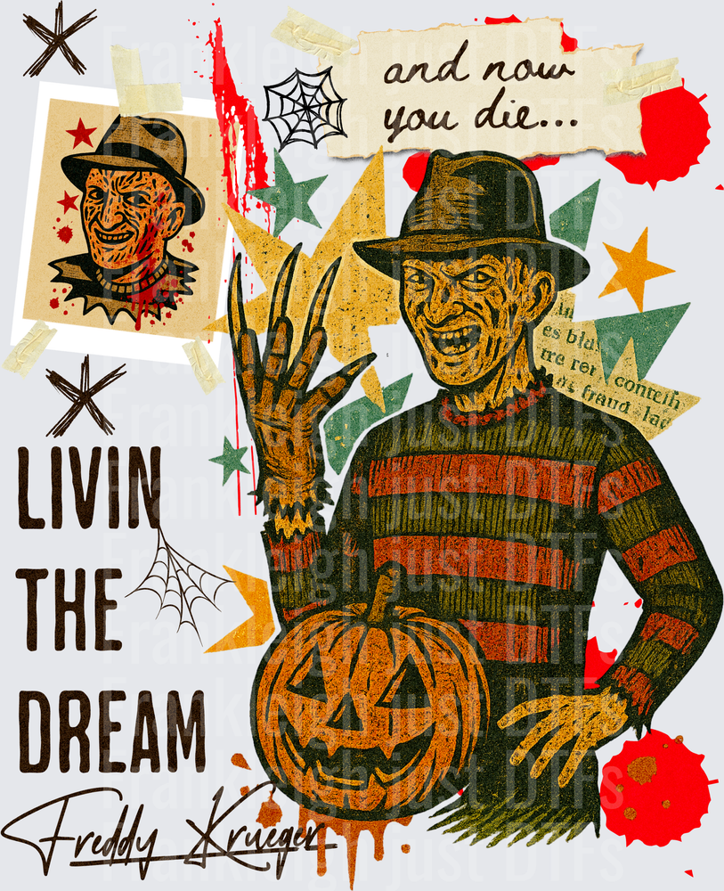 Freddy Krueger vintage collage