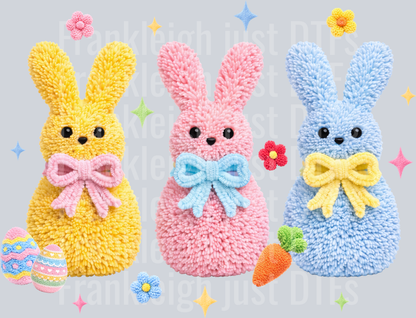 Faux Yarn Bunnies