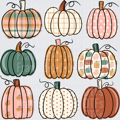 Fall pumpkin collage