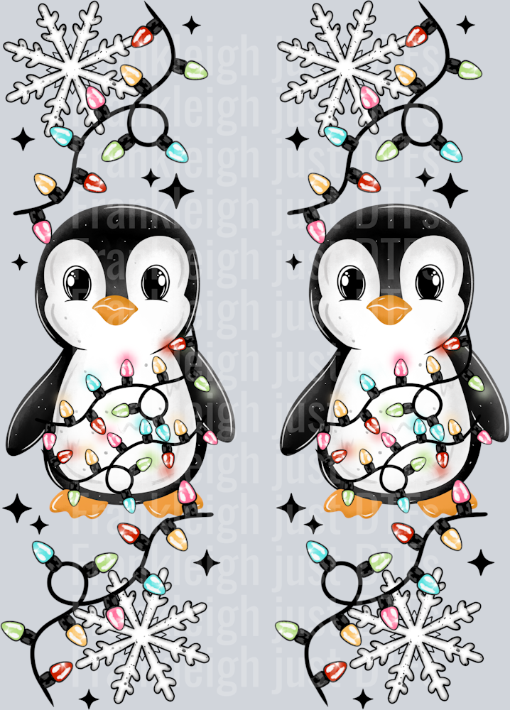 Penguins And Christmas Lights Sleeve