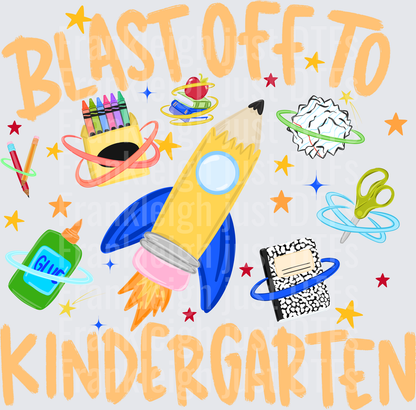 Blast off to Kindergarten Boy