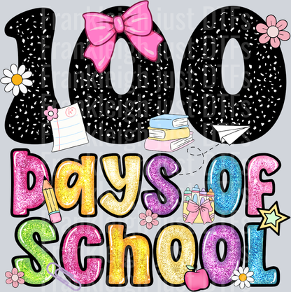 100 days of school glitter