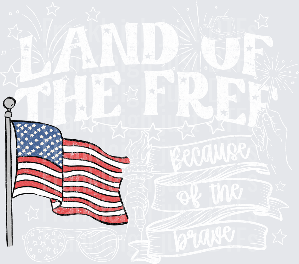 Land of the Free in White