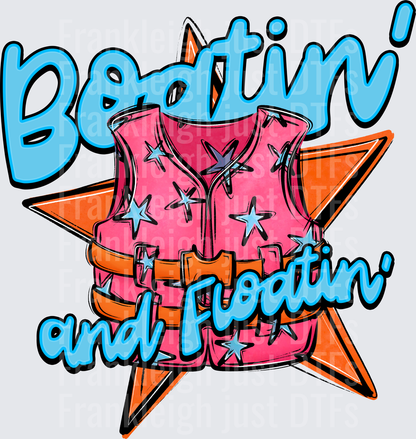 Boatin and Floatin Pink Orange