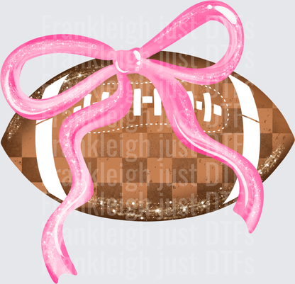Football & Pink Bow
