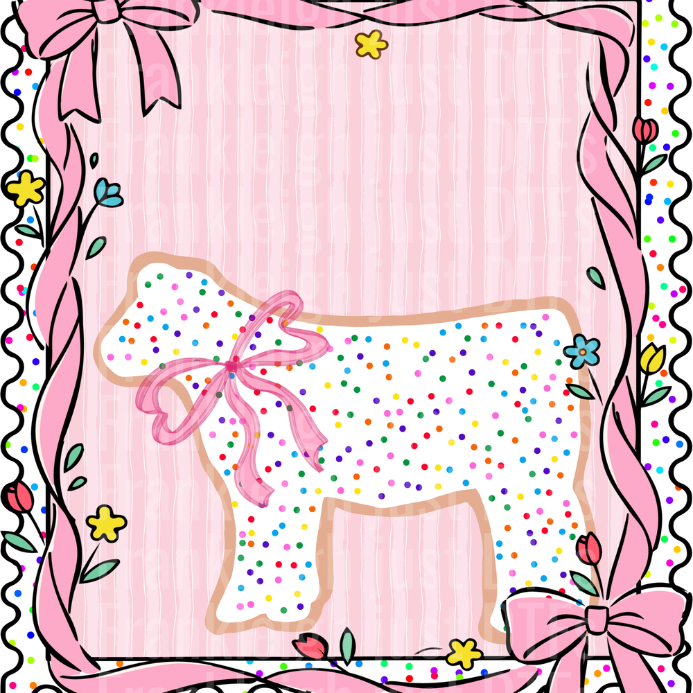 Animal cracker cow frame