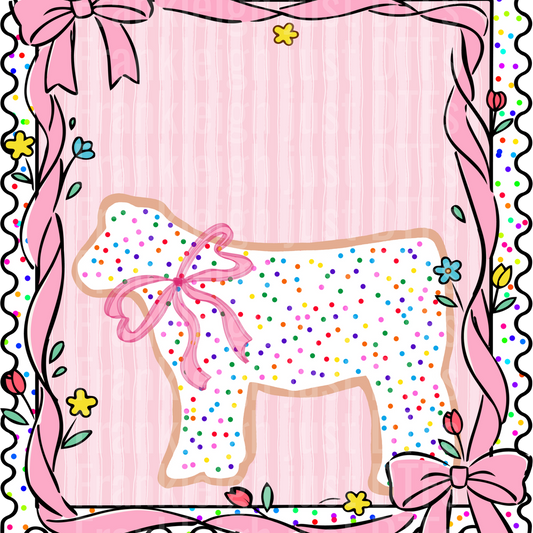 Animal cracker cow frame