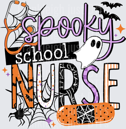 Spooky School Nurse Black