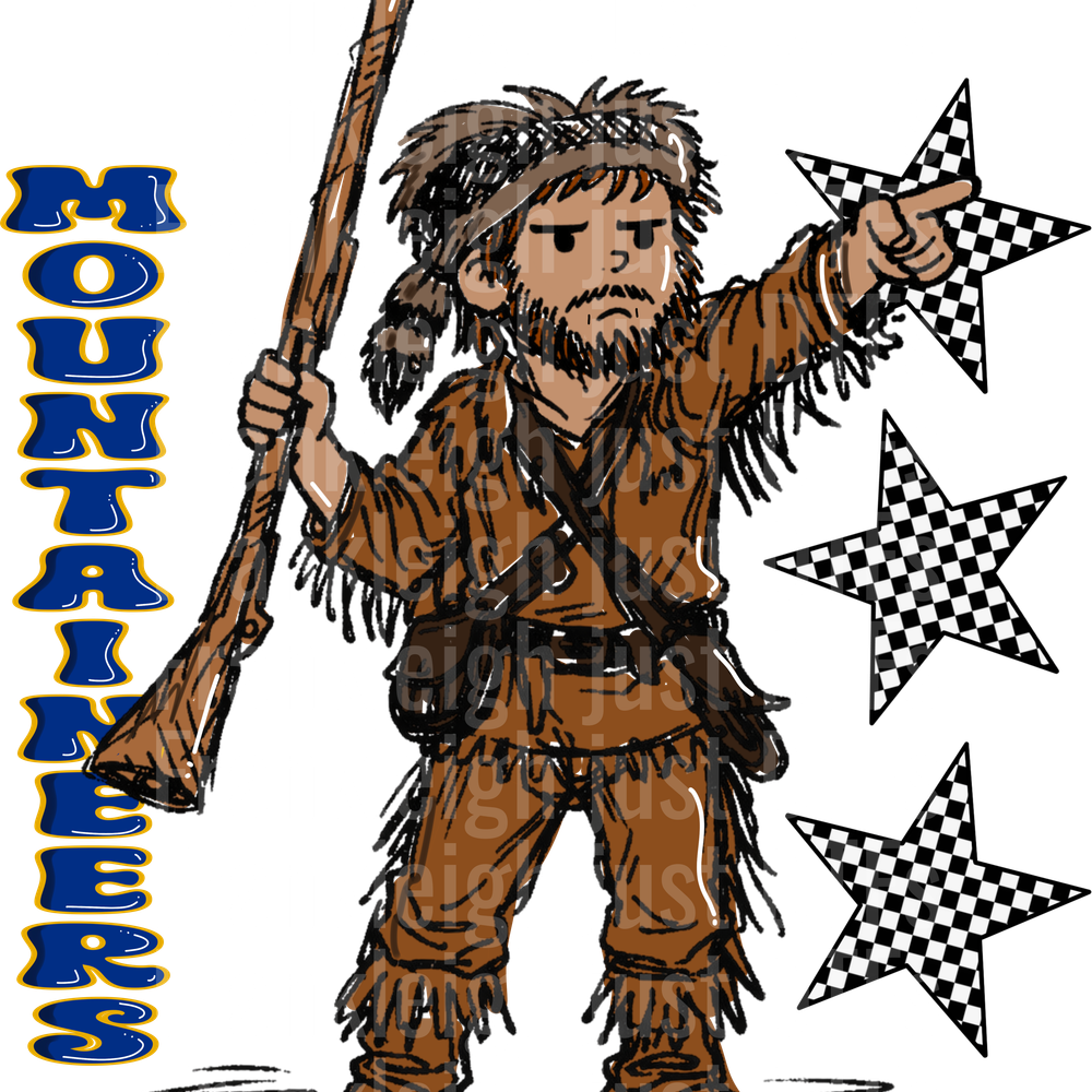 West Virginia Mountaineers Sketch