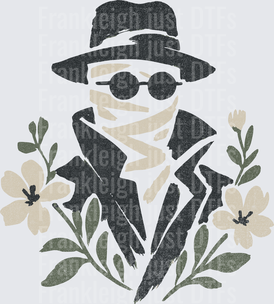 THE INVISIBLE MAN FLORALS DOODLE