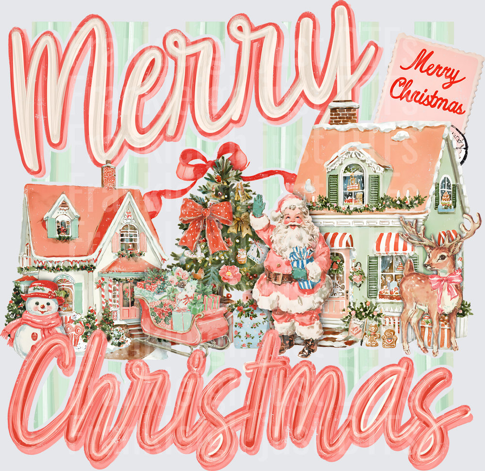 Merry Christmas stripes