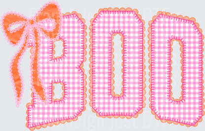 Boo Pink with bow