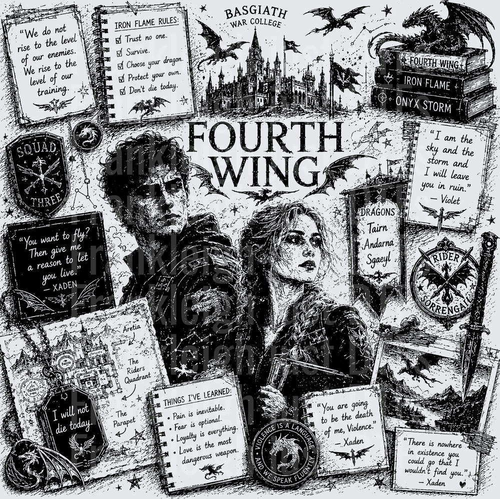 Fourth Wing Collage