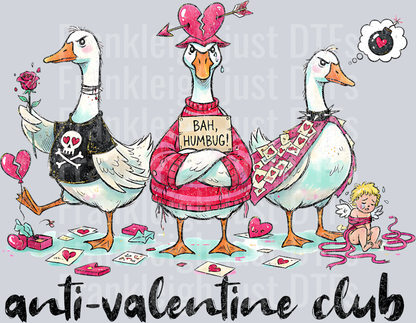 anti valentine club geese