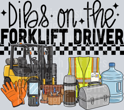 dibs on the forklift driver