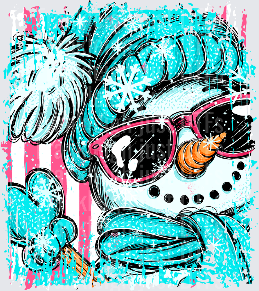 Snowman teal