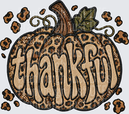 Thankful Leopard Pumpkin