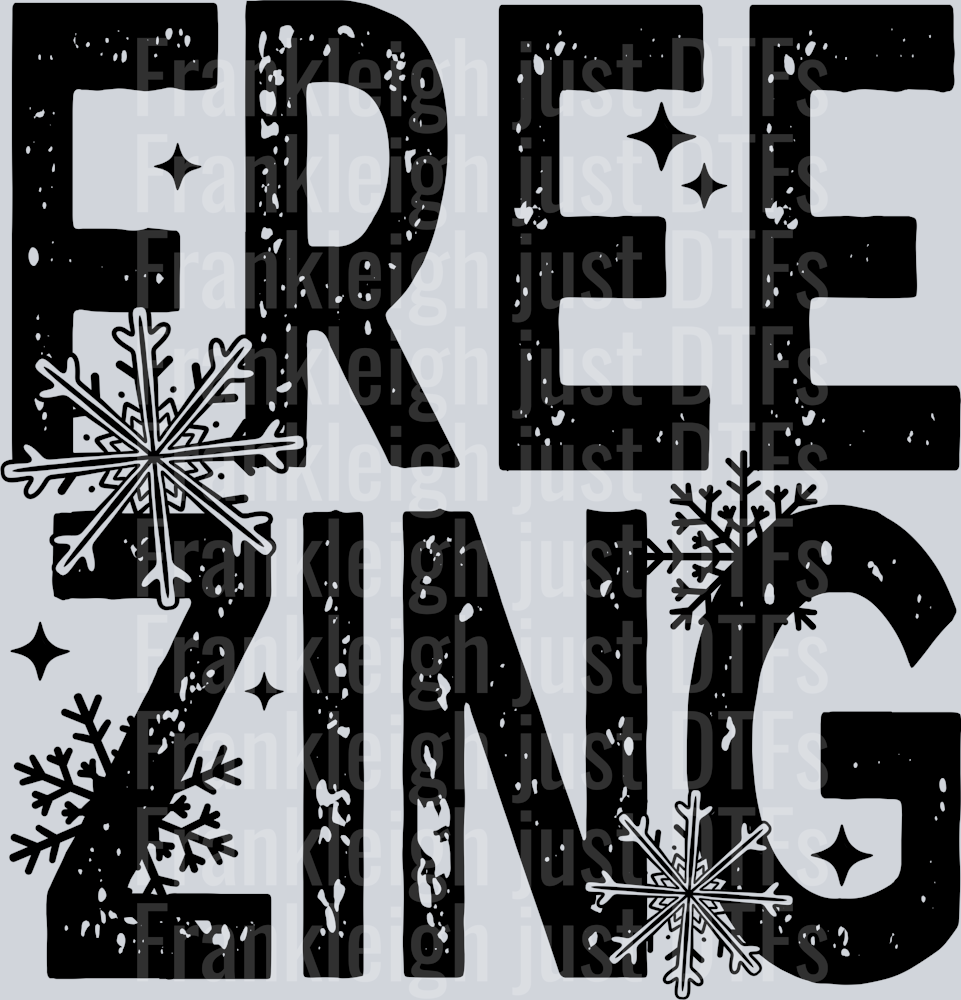 Freezing Stacked Single Color Black