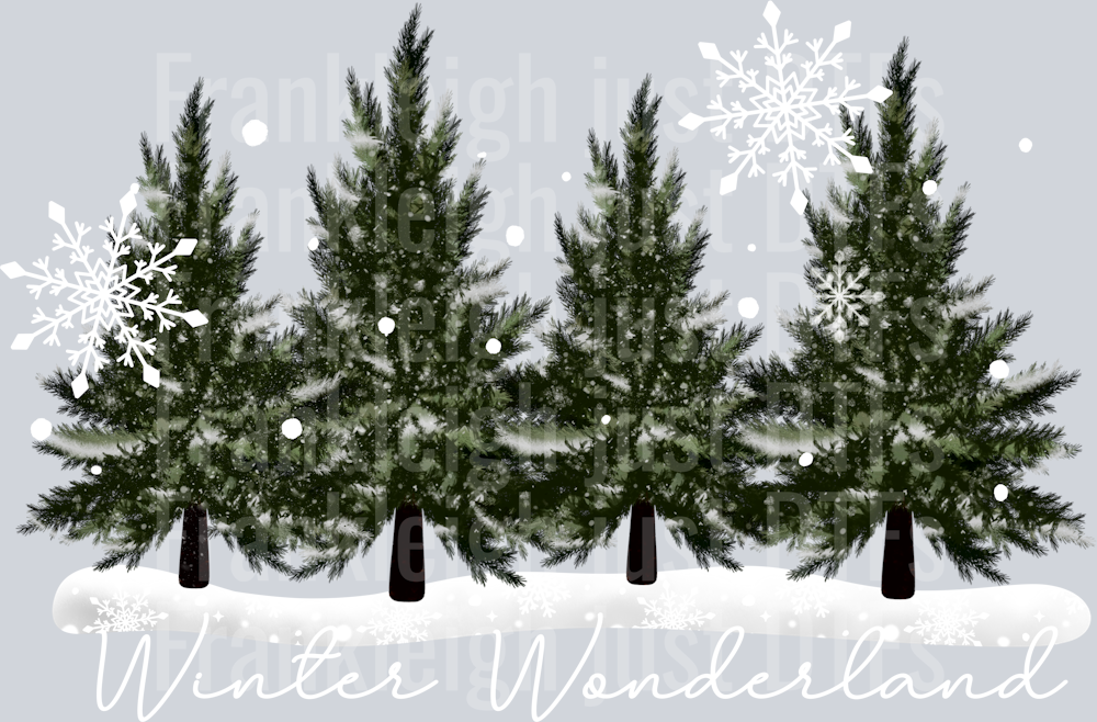 Winter wonderland trees