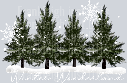 Winter wonderland trees