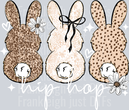 Hip hop bunnies white