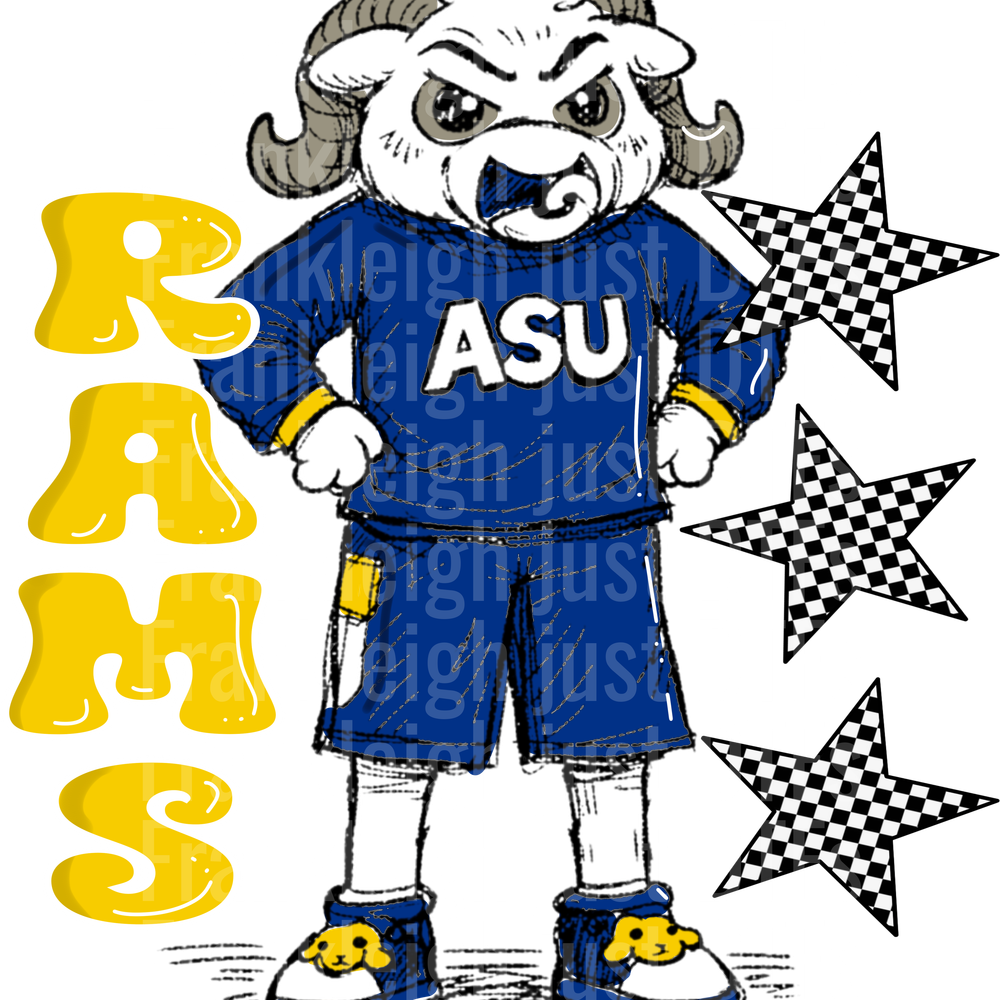 Angelo State Rams Sketch