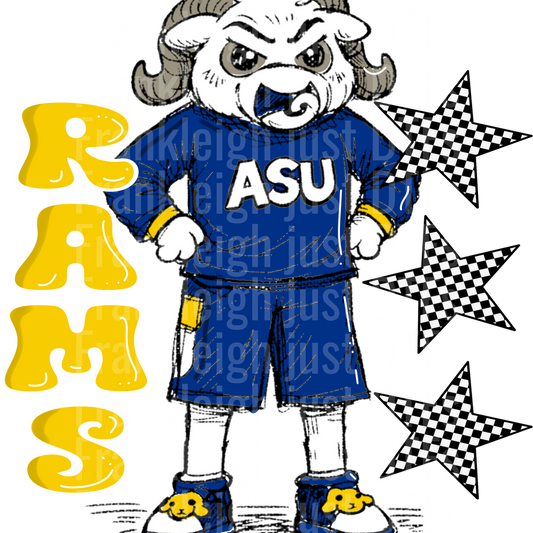 Angelo State Rams Sketch