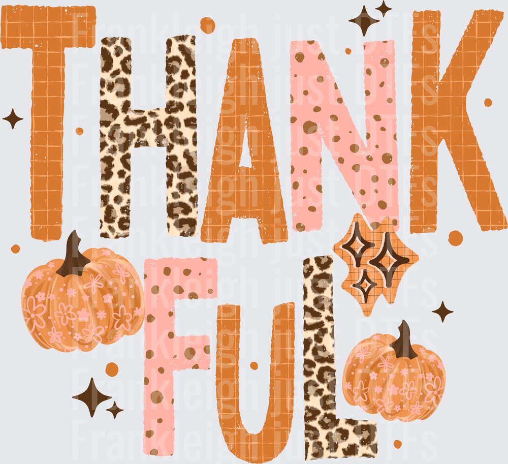 Thankful Pink And Orange