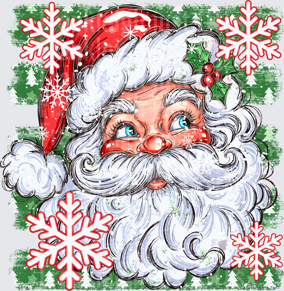 Santa Red with green stripes