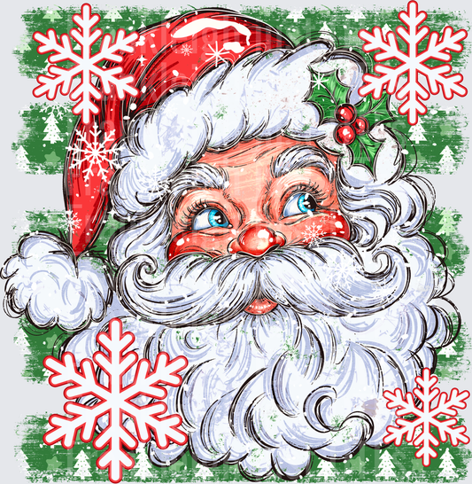 Santa Red with green stripes