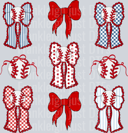 BASEBALL COQUETTE BOW