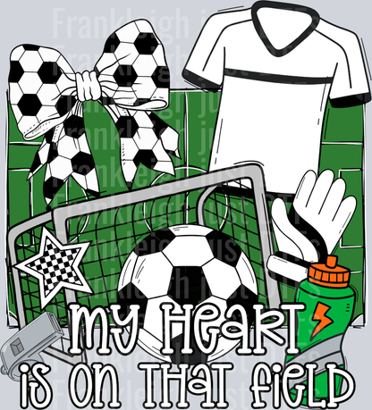 My heart belongs on the field (soccer)
