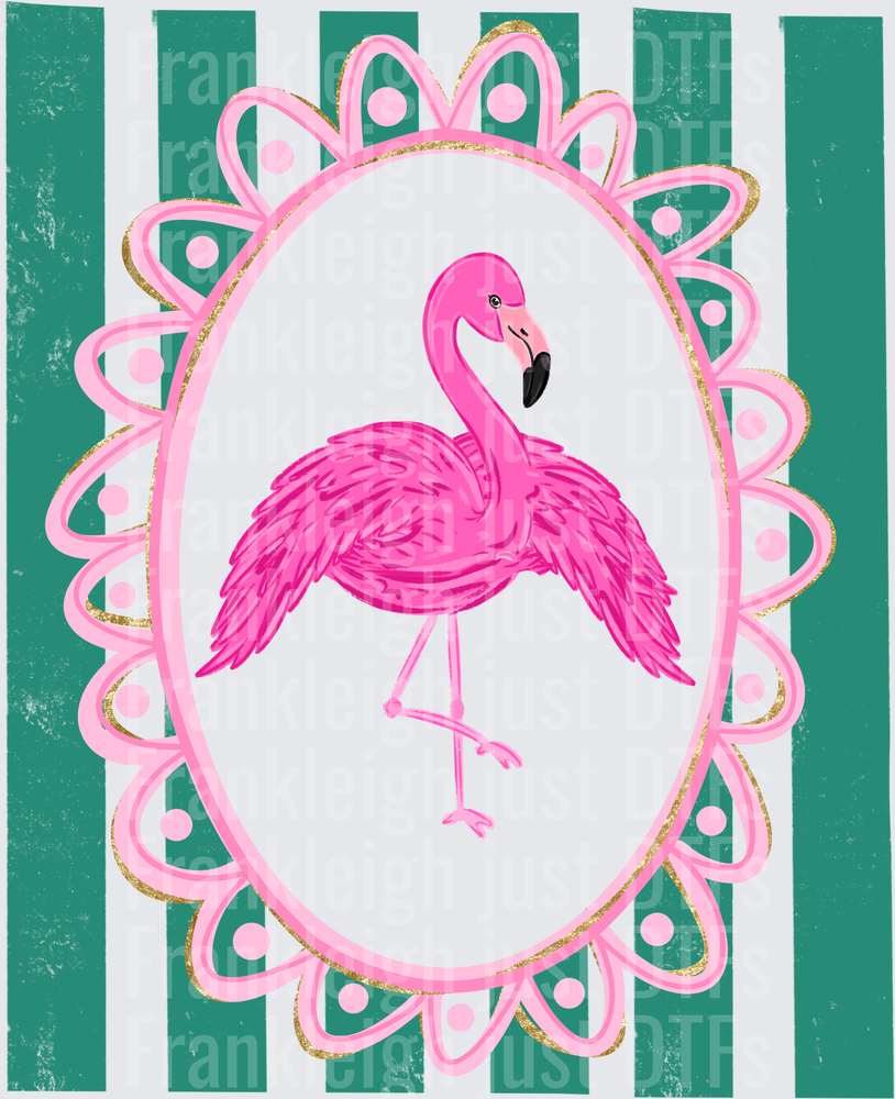 flamingo picture frame