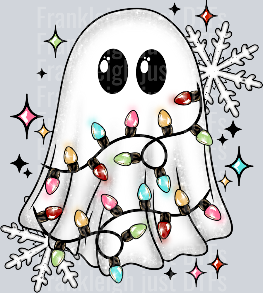 Ghost And Christmas Lights