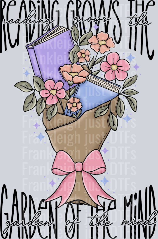 Reading Grows the Garden of the Mind Book Bouquet (with stars)