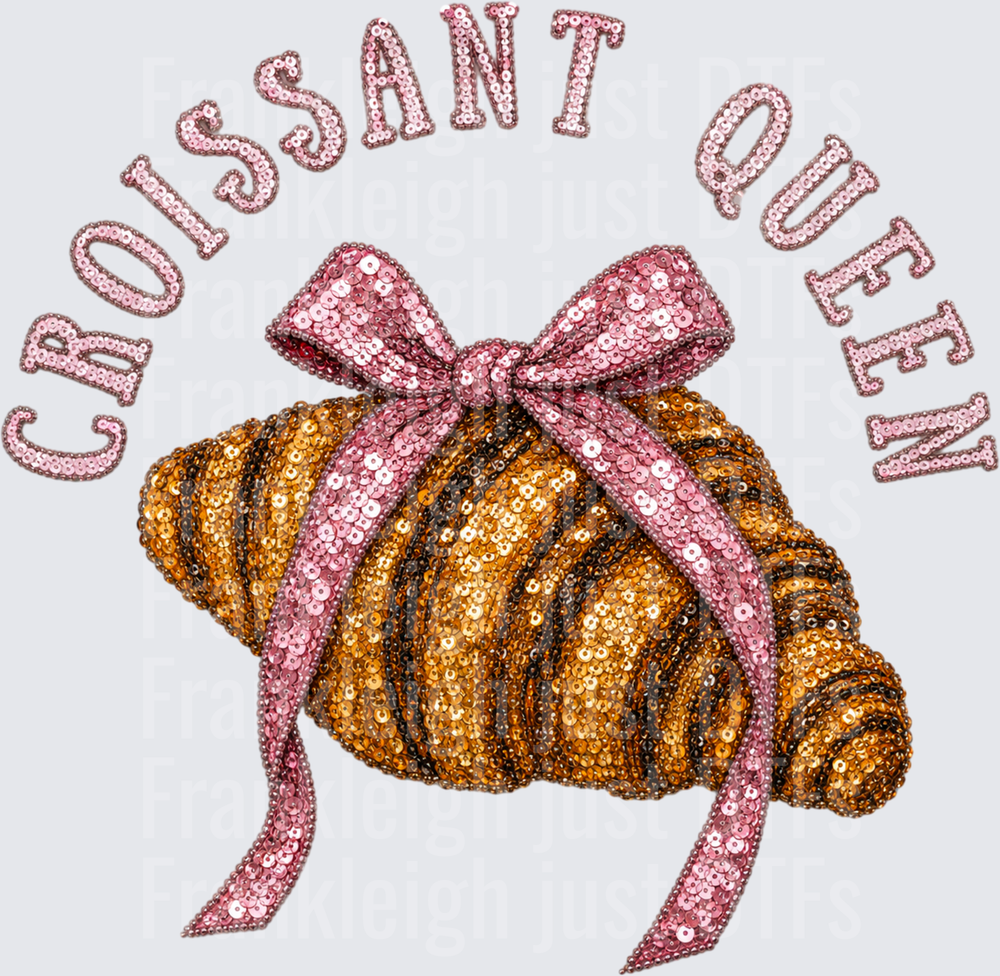 croissant queen sequin