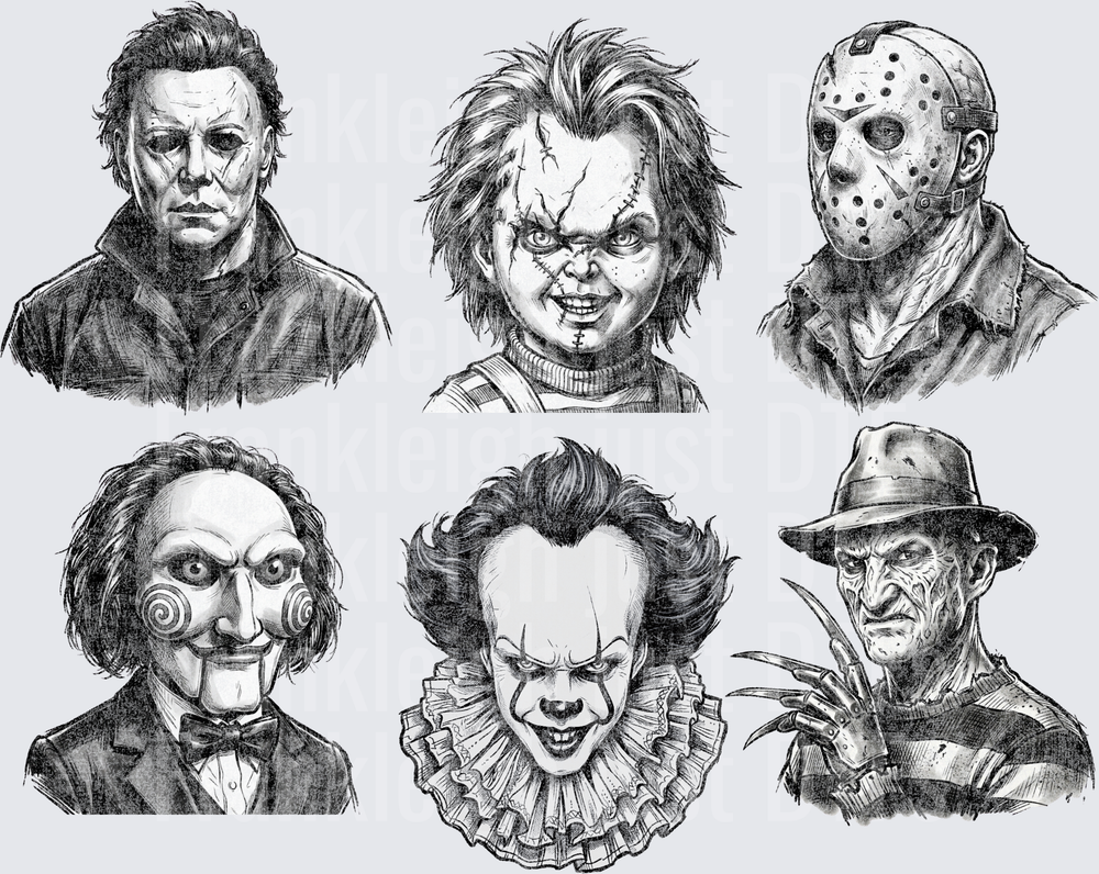 Horror Men Black