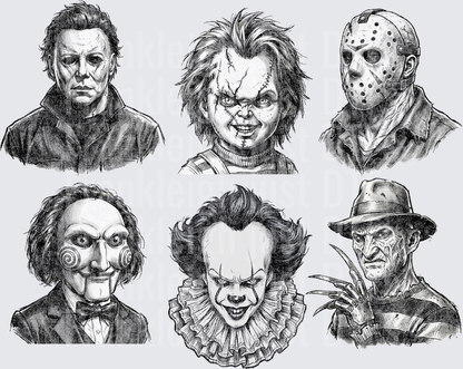 Horror Men Black