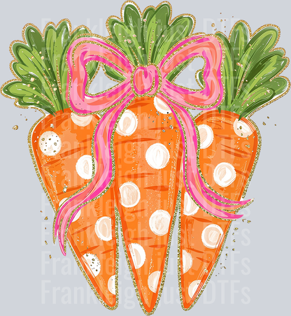 Coquette Easter gold glitter